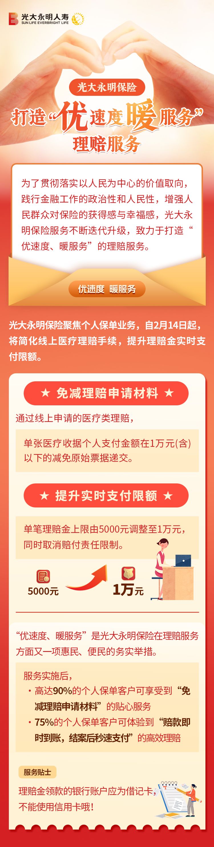 光大永明保險(xiǎn)：打造“優(yōu)速度、暖服務(wù)”理賠服務(wù)